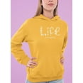 thumbnail image 2 of Life Is Beggining Daisies Hoodie Women -Image by Shutterstock, Female x-Large, 2 of 4