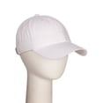 thumbnail image 5 of D&I Plain Dad Hat 100% Cotton Unstructured Hat Unisex Strap Cap - 2Pk - White White, 5 of 9