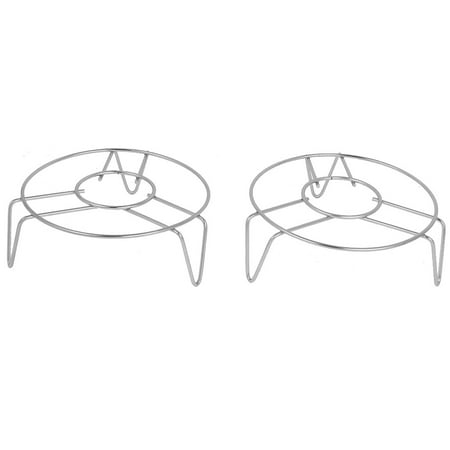 - Cookware 14cm x 5cm Stainless Steel 3 Legs Cooker Food Steam Rack 2 Pcs