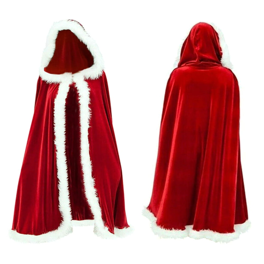 ADULT 65" HOODED LONG CLOAK FANCY DRESS COSTUME CAPE WITH HOOD World Book Day