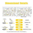 thumbnail image 1 of Nvzi 40 piezas de calcomanías para ventanas: calcomanías anticolisión para ventanas para proteger a las aves de las colisiones en las ventanas, dinosaurio, 1 of 4