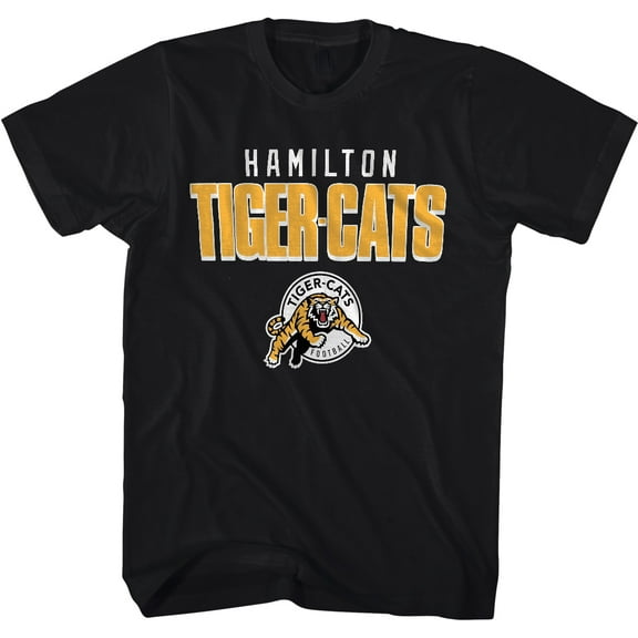 CFL Hamilton Tiger Cats Logo Black Medium T-Shirt