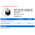 thumbnail image 2 of Electric Fuel Pump - Compatible with 1995 - 1997, 2000 - 2001 BMW 740iL Base M62 FI 1996, 2 of 2