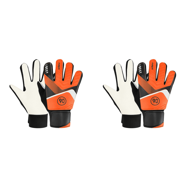 2uds. Guantes de portero de fútbol, suministros deportivos de látex antideslizantes (5 #), color verde, 1 par