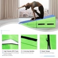 thumbnail image 5 of Spaco Folding Wedge Exercise Gymnastics Mat with Handles-Green, Jump Box for Jump Training Fitness Workout Exercise, 5 of 9