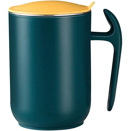

Egebert 550ml Stainless Steel Mug and Handle with Lid Vacuum Coffee Tumbler Thermal Coffee Mug Tea Cup for Camping Travel Green