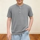 thumbnail image 2 of Camisa de Manga Corta para Niños Niño de Cumpleaños Color Sólido Cuello Redondo Casual Top de Verano Suave, 2 of 7