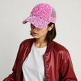 thumbnail image 6 of Breathable Baseball Caps for Women Girls Adjustable Jeweled Sports Hat, 6 of 19