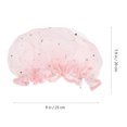 thumbnail image 4 of MasteelfCA 2pcs Waterproof Shower Caps Satin Beauty Caps Bathing Caps Bathroom Caps, 4 of 7
