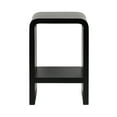 thumbnail image 6 of Kate and Laurel Reddy Modern Arched Wood Side Table, 16 x 12 x 24, Black, Contemporary Two-Tier End Table for Use as a Bedroom Nightstand or Small Record Player Stand, 6 of 9