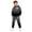 Dark Gray*, variant on RUTAYY Boys 2 Piece Clothing Set Letter Graphic Long Sleeve Pullover Hoodie Elastic Waist Sweatpants Street Wear, Dark Gray