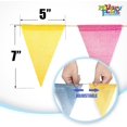 thumbnail image 4 of Novelty Place 26 Feet Pastel Color Pennant Banner Flags, 24 Multicolor Burlap Pastel Triangle Bunting Flags (5x7 in) - Indoor/Outdoor Garland Party Decorations for Bithday, Classroom, Shops, Carnival, 4 of 7