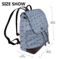 thumbnail image 2 of Fotbe Cute Whale Mochila Bolso con Estampado para Mujer, Mochila Antirrobo de Nylon Impermeable, Bolsa Ligera de Hombro, 2 of 4