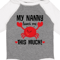 thumbnail image 4 of Inktastic Nanny Loves Me Grandson Boys or Girls Long Sleeve Baby Bodysuit, 4 of 5