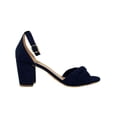 thumbnail image 2 of SANDALIAS TACONES VESTIR LEON DAMA MUJER AZUL MARINO GAMUZA 051 Leon 51, 2 of 3