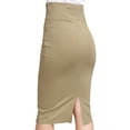 thumbnail image 4 of Women's Casual Office Work Wear Comfy Stretch Bodycon Solid Midi Pencil Skirt, 4 of 4