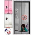 thumbnail image 1 of Jinsinto Magnetic Screen Door Upgraded-Model Full Strip Magnets,Reinforced Heavy Duty Mesh Screen Doors Magnets,Full Frame Seal Retractable Door Screen Magnetic Closure 210*100cm, 1 of 5