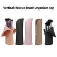 thumbnail image 5 of vnanda Makeup Brush Bag Makeup Brush Organizer Waterproof Vertical Silicone Cosmetic Bag with Zipper Closure for Home Travel Clutter-free Makeup Bag, 5 of 8