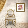 thumbnail image 3 of Malek, Honey 26x26 Gold Ornate Wood Framed with Double Matting Museum Art Print Titled - Pink Hyacinth I, 3 of 4