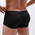 thumbnail image 6 of Penkiiy Mens Underwear Boxer Briefs Men's Color Briefs Fashion Underwear Personalized Mid-waist Hoop Panties Buttock Covering Briefs Black Underwear, 6 of 8