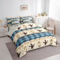 thumbnail image 3 of Castle Fairy Mallard Duck Twin Bedding Sets,Abstract Geometric Plaid Bedding Comforter Set, 3 of 8