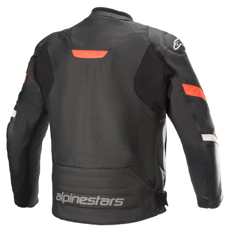 Alpinestars Faster V2 Airflow Mens Leather Motorcycle Jacket White