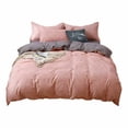 thumbnail image 2 of SUTENGDA 4 Piece Queen Comforter Set  Plaid Bedding Comforter Set Black and White Grid Geometric Quilt Set Soft Lightweight Down Alternative Bed Set(Light Blue), 2 of 9