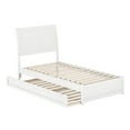 thumbnail image 3 of AFI, Andorra Twin Platform Bed with Panel Footboard and Twin Trundle, White, 3 of 10