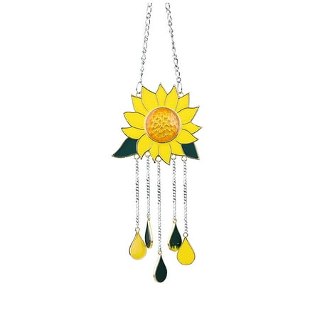 wendunide home decor Bedroom Sunflower Decorations Chime Wind Living Room Pendant Crafts Home Decor A