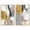 Silver Frame, variant on Gold Memories Set Canvas Print Pink Abstract Art Set by Art Remedy, Black Frame, 10 x 15