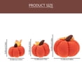 thumbnail image 2 of BEADCEST 3Ud Decoraciones De Calabaza Artificial Roja Para Hogar Con Estilo Y Detalles Realistas, 2 of 6