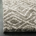 thumbnail image 4 of SAFAVIEH Hudson Augustine Geometric Shag Area Rug, Grey/Ivory, 5'1" x 7'6", 4 of 7
