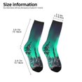 thumbnail image 2 of Fuzoiu Northern Lights 2 Print Kids Socks For Boys Girls,Grip Crew Socks with Non Slip,Lightweight Stretch Crew Socks,Toddlers Crew Boot Socks, 2 of 5