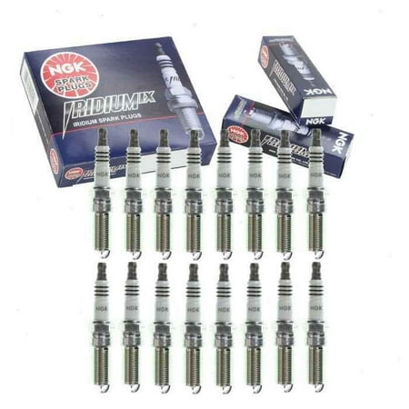 16 pc NGK Iridium IX Spark Plugs compatible with Ford F-250 Super Duty 6.2L V8 2011-2021