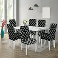 thumbnail image 3 of Chair Covers for Dining Room Set of 6, Stretch Dining Chair Cover 6 Pieces, Washable Kitchen Parsons Chair Slipcovers 6 Pack, Removable Seat Protector for Home and Party, 3 of 6