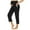 Black, variant on Lolmot Maternity Capris Over The Belly Stretch Pregnancy Cropped Yoga Pants with Pockets, Soft Relaxed Over-Bump Lounge Pants Workout Capri Pants