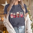 thumbnail image 6 of Otvok Womens Valentines Tops Casual Round Neck Short-Sleeved Printed T-Shirt, 6 of 6