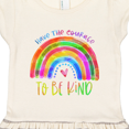 thumbnail image 3 of Inktastic Have the Courage to Be Kind Watercolor Rainbow Gift Toddler Girl Dress, 3 of 4