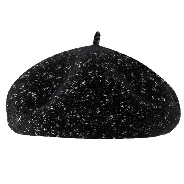 Guardurnaity Elegante tejido francés, versátil, transpirable y resistente al viento, cálido y suave. Perfecto para fiestas y camping. Sombreros Negro