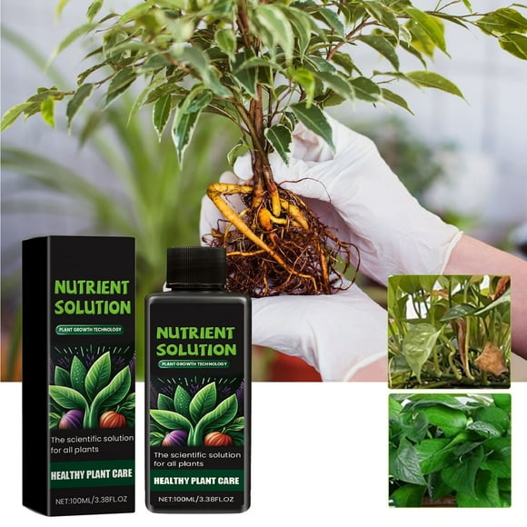 MINIKOKO 100ML Plant Nutrient Solution, Yellowing And Falling Leaves Of Flowers And Lawns, Universal Plant Seedling Strengthening Nutrient Fertilizer