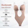 thumbnail image 2 of Body moldeador de cuerpo con escote en V profundo para mujer, sin tirantes, sin espalda, ropa moldeadora-S- Bolígrafo Bolígrafo Bolígrafo de papelería, 2 of 5