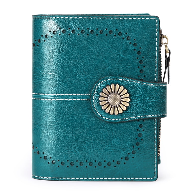 Sendefn Small Genuine Leather Bifold Wallet, RFID Blocking photo 1
