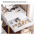 Simple Dressing Table with Mirror and Drawers Bedroom Vanity Table
