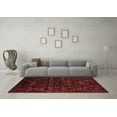 thumbnail image 3 of Ahgly Company Machine Washable Indoor Rectangle Abstract Red Modern Area Rugs, 5' x 7', 3 of 4