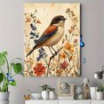 thumbnail image 4 of Qisvanset Framed Canvas Wall Art, 12x16 Inch Wildflower Sparrow Vintage Bible Gallery Art, 4 of 5