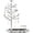 C Tree&Deer, variant on Branch Jewelry Rack with metal tray,Luxury color,Tree Tower Rack Hanging Organizer for Ring Earrings Necklace Bracelet,Suitable for living rooms, bathrooms,offices,etc.