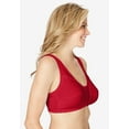 thumbnail image 3 of Comfort Choice Women's Plus Size Cotton Front-Close Wireless Bra, 3 of 5