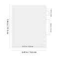 thumbnail image 2 of Minkissy 50pcs Card Sleeves Binder Sheets Transparent Waterproof for School Use General Users, 2 of 8