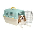 thumbnail image 4 of Oodles 24" Plastic Travel Pet Kennel, with Clip On Bowl, Blue, 4 of 12