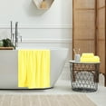 thumbnail image 5 of MALLONI HOME Ultra Soft 3 Pack Cotton Towel Set, Contains a Bath Towel 28x55 inch, a Hand Towel 16x24 inch & a Wash Coth 12x12 inch, Ideal Everyday use, Compact & Lightweight - Lime Yellow, 5 of 6